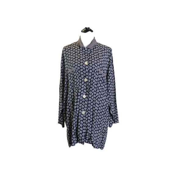 Vintage 80s 90s Banana Republic Oversized Rayon Shirt - Picture 5 of 15